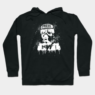 press soldier warrior reporter Hoodie